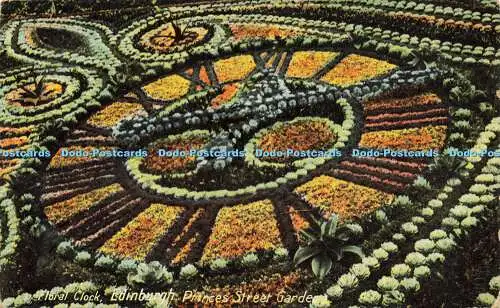 R621048 Floral Clock Edinburgh Princes Street Gardens Series No 2103 Philco Seri