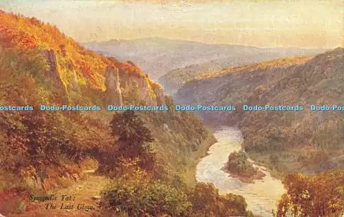 R623502 Symonds Yat Last Glow Wye Series No 40 A G Bradley and Sutton Palmer A a