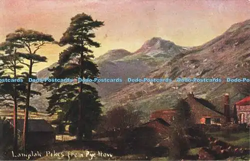 R616583 Langdale Pikes from Pye How S Hildesheimer Series No 5345 English Lakes