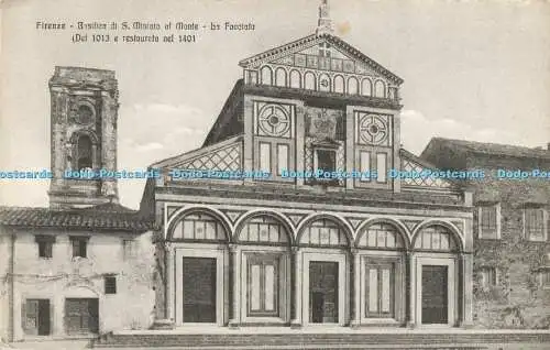 R623537 Firenze Basilica di S Miniato al Monte La Facciata Del 1013 e restaurota