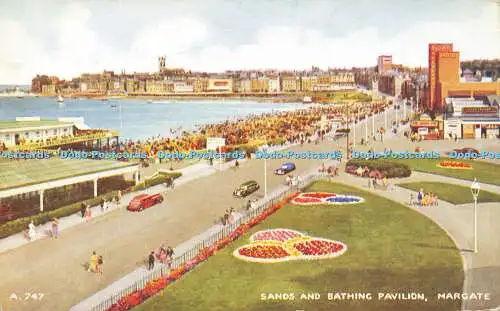 R621187 A 747 Sands and Bathing Pavilion Margate Art Colour Brian Gerald Valenti