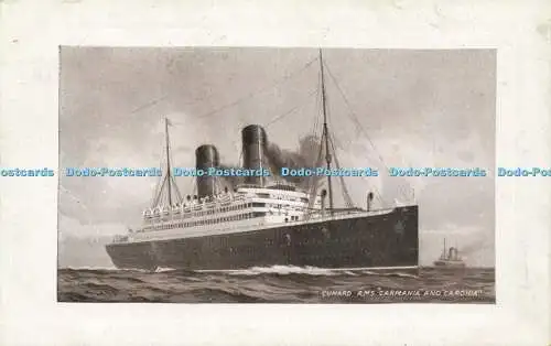 R616670 Cunard R M S Carmania und Caronia