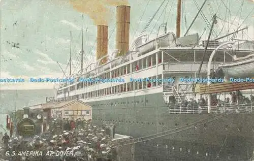 R616713 S S Amerika at Dover 1912