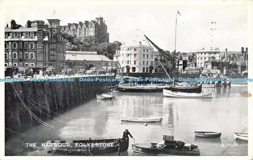 R621247 Harbour Folkestone G 9095 Silveresque Valentines 1951