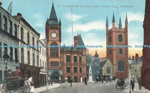 R616730 Laurentiuskirche und Rathaus Lesung 1908