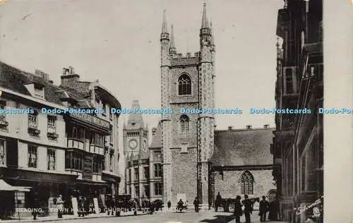 R616731 Reading Town Hall and Church of St Lawrence Reading Tuck Silverette 1917