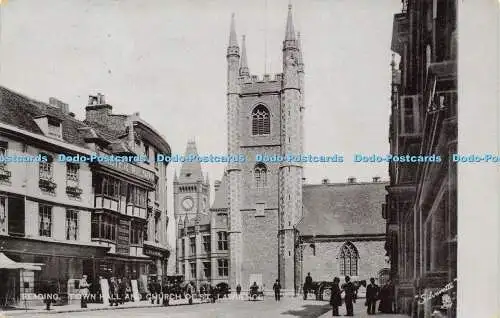 R616733 Reading Town Hall and Church of St Lawrence Tuck Silverette 1986 1906