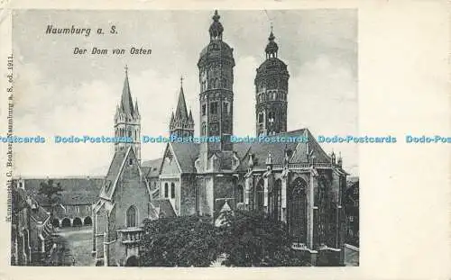 R616735 Naumburg a S Der Dom von Osten C Becker Naumburg a S ed 1911