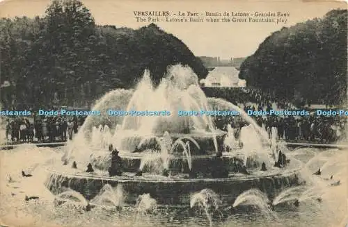 R621327 Versailles Park Latones Basin when Great Fountains play Edition Cosse