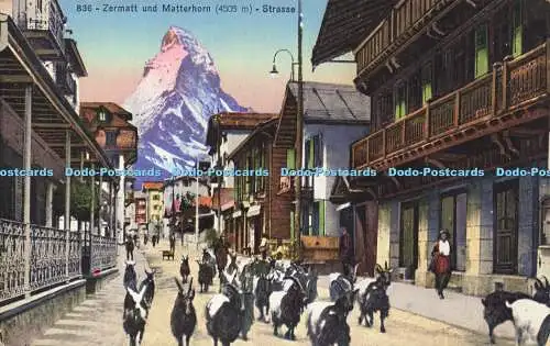 R621337 836 Zermatt und Matterhorn Straße Societe Graphique Neuchatel