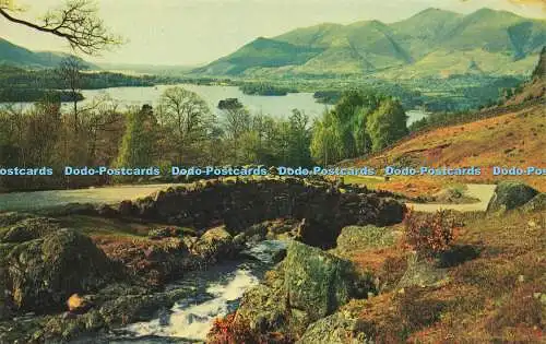 R616815 English Lakes Ashness Bridge and Derwentwater Keswick Sanderson and Dixo