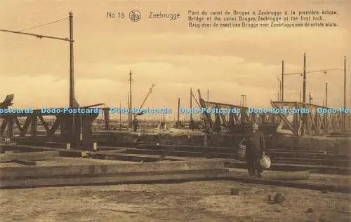 R623810 Nr 18 Nels Zeebrugge Brücke des Kanals Brügge Zeebrugge an erster Schleuse J Re