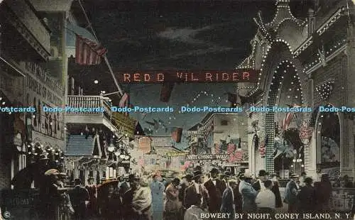 R623953 Bowery by Night Coney Island N Y H F and Son 731 American Art Publishing