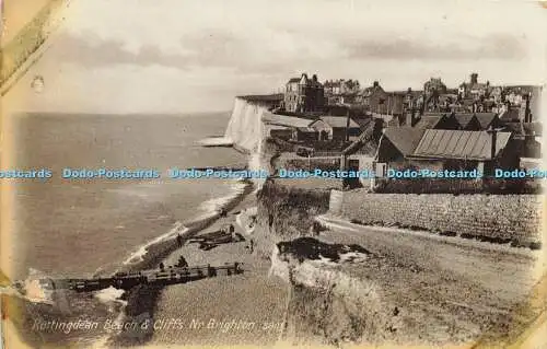 R623999 Rottingdean Beach and Cliffs Nr Brighton 3801 J Welch 1912