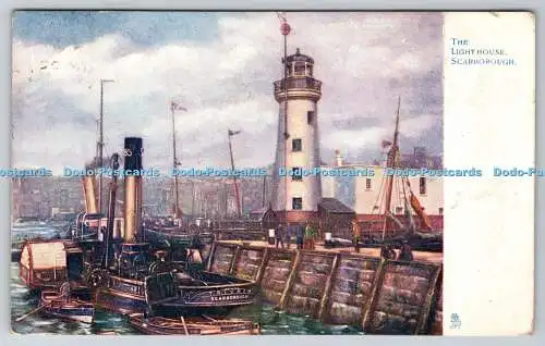 R740250 Scarborough The Lighthouse Tuck Oilette 1699 1904