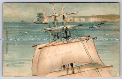 R740261 Das Schiff im Meer Tuck Marine 1625