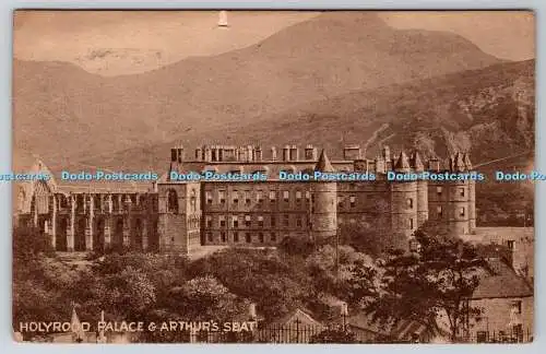 R738173 Holyrood Palace and Arthur Seat Tuck Edinburgh Sepia No 2016