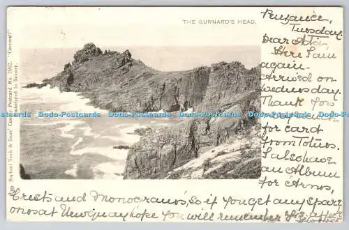 R738193 The Gurnard Head Tuck County Nr. 2092 Cornwall PM Penzance 1902