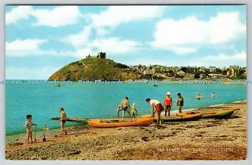 R738197 Criccieth The Beach and Castle J Salmon Sevenoaks Eng