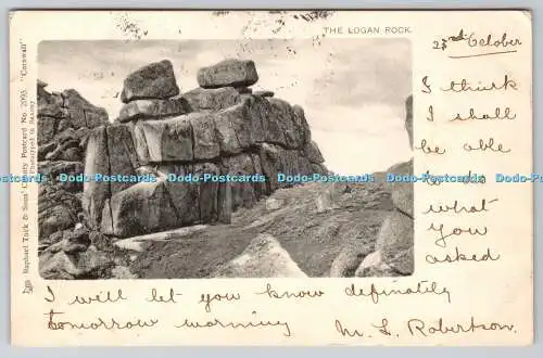 R738206 The Logan Rock Tuck County Postkarte Nr. 2095 Cornwall