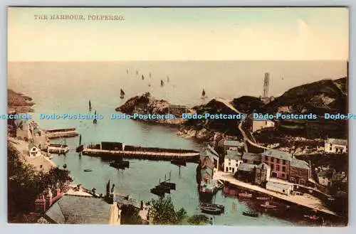 R740327 Polperro The Harbour Tuck Handcolored Opal J A Pearce