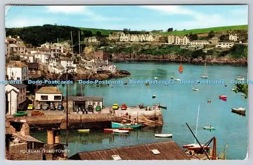 R740351 Fowey Polruan Quay J Salmon Sevenoaks Eng PM St Austell Cornwall