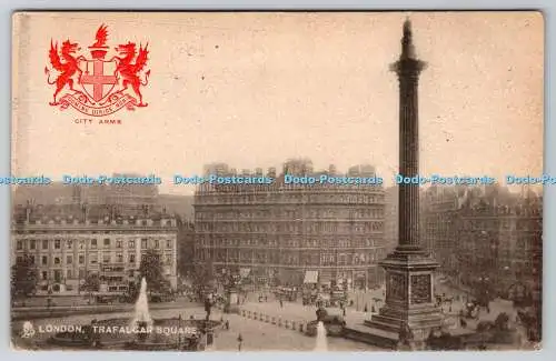 R738243 London Trafalgar Square Tuck Heraldic View Series 2173 1907