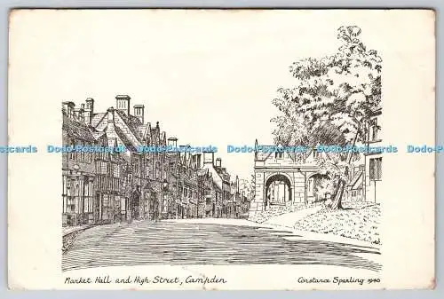 R738245 Campden Market Hall and High Street Constance Sparling