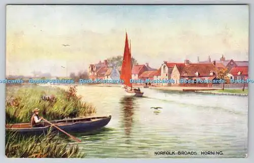 R738273 Norfolk Broads Horning Tuck Oilette Serie IX 7595