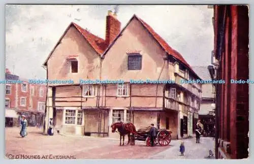 R740397 Old Houses at Evesham Tuck Oilette Quaint Corners 6405 PM London 1904