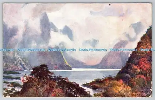 R738282 Sinbad Gully Tuck Oilette The Wide Wide World Milford Sound N Z 7415 PM