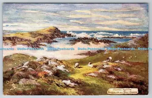 R738294 Colonsay Argyllshire Dungallon and Golf Course Tuck Oilette Bonnie Scotl