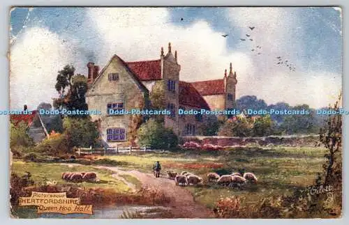 R738301 Malerische Hertfordshire Queen Hoo Hall Tuck Oilette Malerische Grafschaft