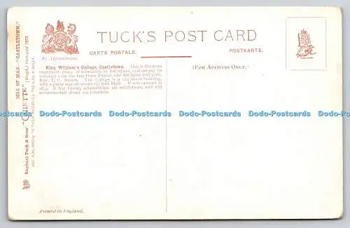 R738302 Castletown King Williams College Tuck Oilette Isle of Man 7473