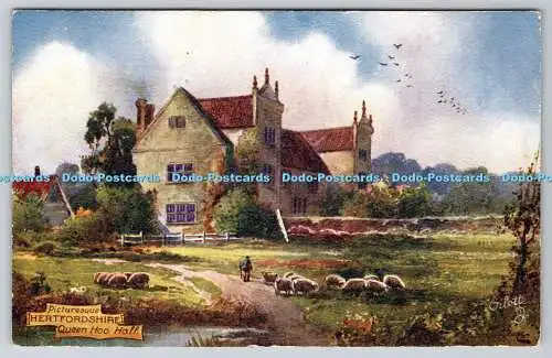 R738304 Malerische Hertfordshire Queen Hoo Hall Tuck Oilette Malerische Grafschaft