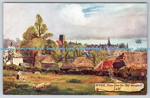 R738305 I O W Ryde Blick von der alten Windmühle Tuck Oilette 7446