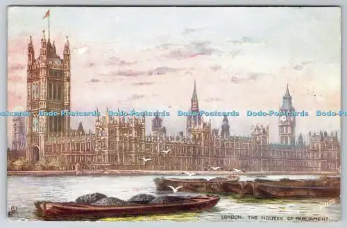 R740429 London The Houses of Parliament Tuck Oilette 8500