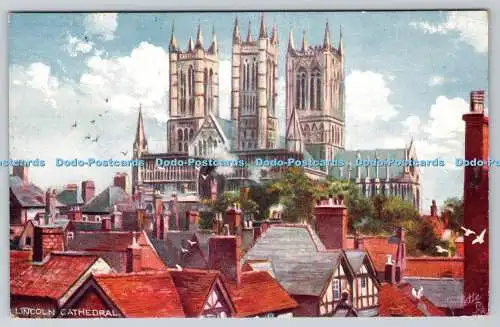 R738313 Lincoln Cathedral Tuck Oilette 7404 1907