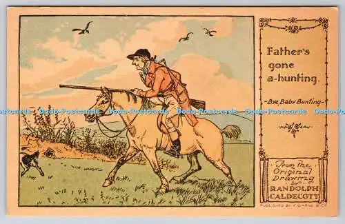 R740470 Father Gone a Hunting F Warne Randolph Caldecott Hunkydory Designs