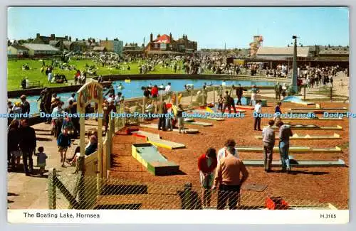 R740472 Hornsea The Boating Lake E T W Dennis