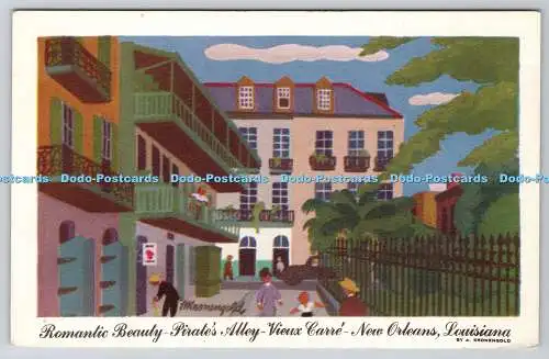 R740499 Louisiana New Orleans Romantic Beauty Pirate Alley Vieux Carre A Kroneng