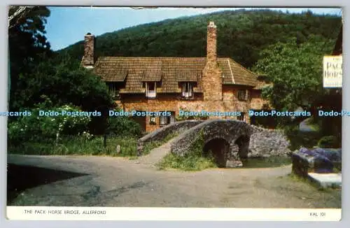 R740521 Allerford The Pack Horse Bridge Jarrold Norwich England RP PM Minehead S