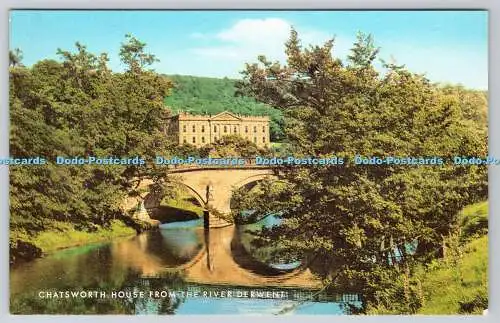 R740581 Chatsworth House From the River Derwent J Salmon Sevenoaks