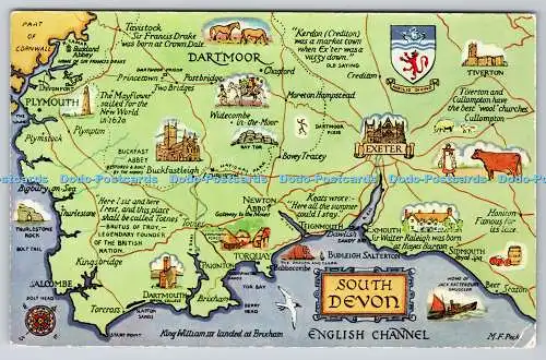 R740589 South Devon Map J Salmon Sevenoaks Eng