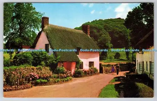 R740594 Rose Cottage in a Dunster Bye Way The Photographic Greeting Card Natural