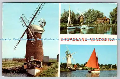 R740681 Broadland Windmills Thurne Mill Jarrold Norwich England PM Beccles Suffo