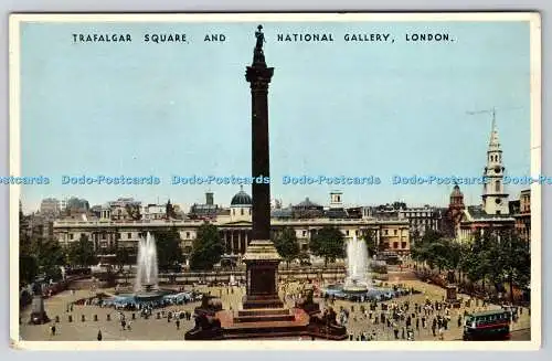 R740715 London Trafalgar Square and National Gallery E T W Dennis