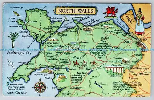 R740734 North Wales Map J Salmon Sevenoaks Eng