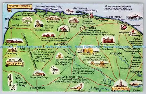 R739105 North Norfolk Map J Salmon Sevenoaks