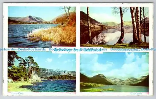 R739110 Greetings From Lakeland Grasmere G P Abraham Keswick Multi View